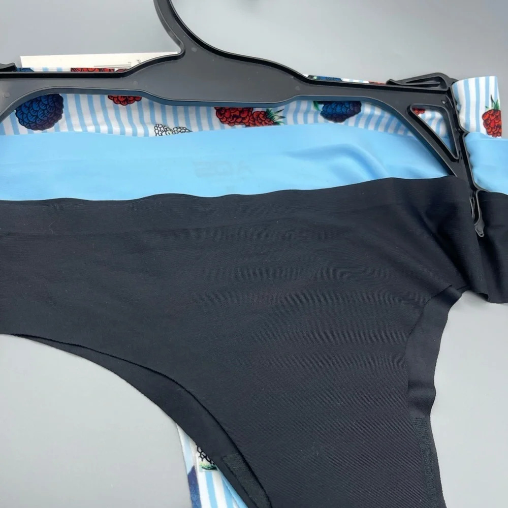 AQS Assorted Seamless Thong Panties 3 Pack​ - Picture 3 of 4